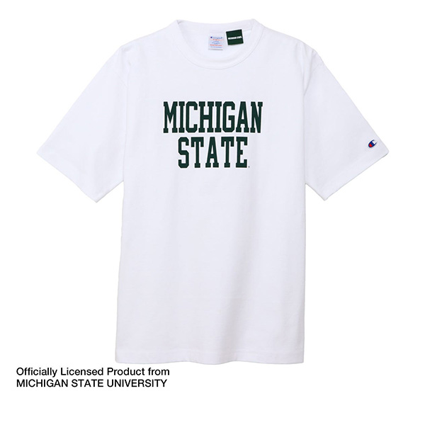 CHAMPION T1011 S/S T-SHIRT MSU 【MADE IN USA】 チャンピオン ティーテンイレブン ショートスリーブ Tシャツ ミシガン州立大学 メンズ レディース C5-B309 MADE IN USA（Champion） チャンピオン ティーテンイレブン