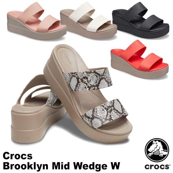 クロックス CROCS クロックス ブルックリン ミッド ウェッジ ウィメン crocs brooklyn mid wedge w レディース  サンダル 女性用 [BB]