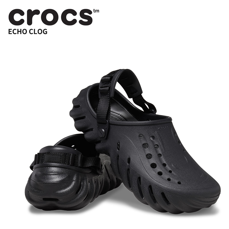 ★韓国の人気★【CROCS】★CROCS ECHO CLOG BLAC.K★サンダル★ crocs クロックス CROCS エコー クロッグ echo clog メンズ