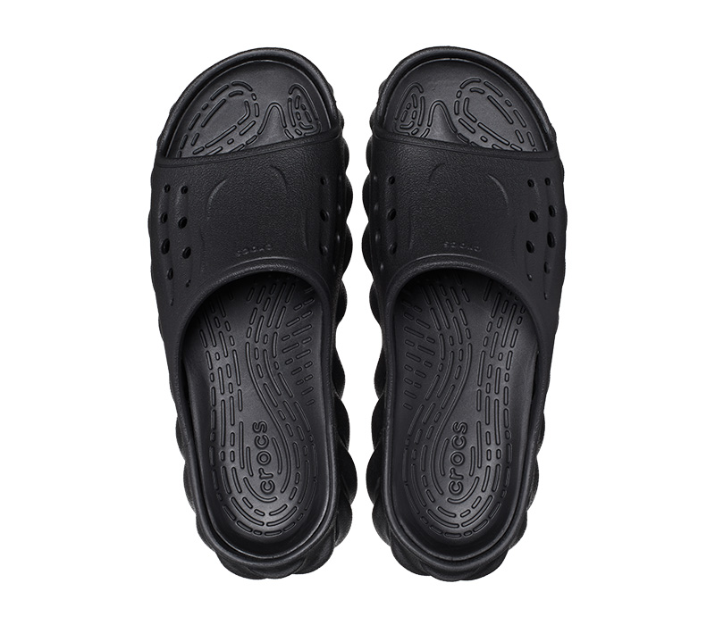 新作 クロックス エコー スライド 黒 27㎝ 新品 未使用 crocs クロックス CROCS エコー スライド echo slide メンズ