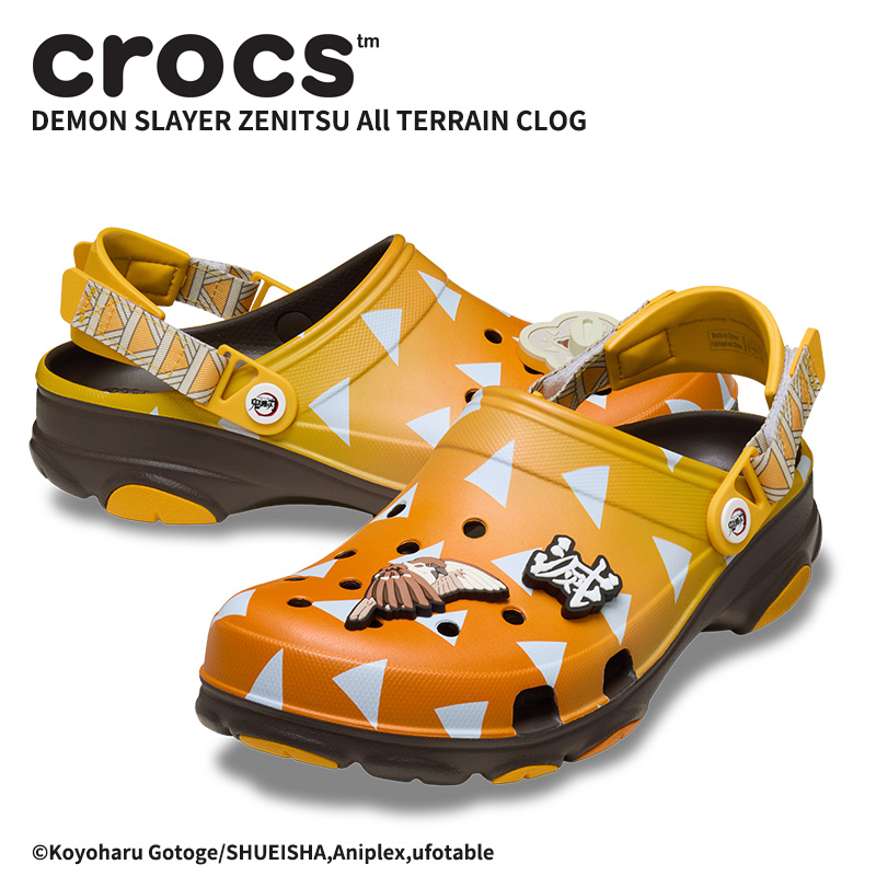クロックス CROCS サンダル シューズ メンズ レディース 「鬼滅の刃」 善逸 オールテレイン クロッグ キャラクター コラボ 212430 cr-212430.jpg