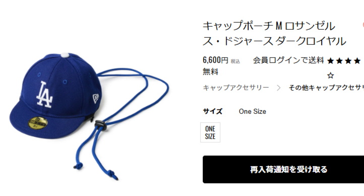NEW ERA（ニューエラ） キャップポーチ M 帽子型ポーチ ロサンゼルス