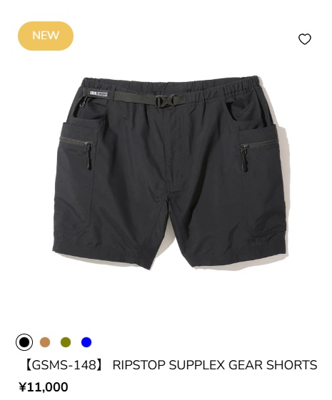 GRIP SWANY（グリップスワニー） メンズ 軽量 ショートパンツ リップス