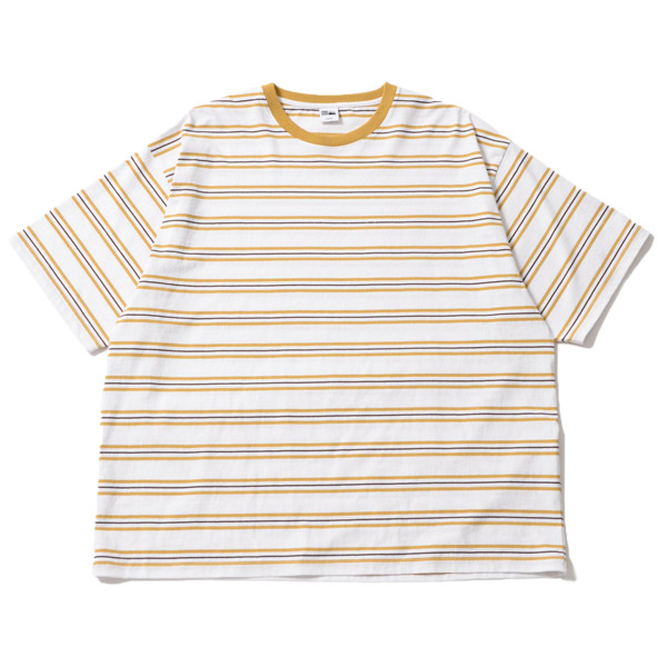 ファーストダウン First Down ボーダージャージー 半袖Ｔシャツ BAGGY TEE S/S COTTON BORDER JERSEY  (F401002) メンズ カットソー トップス [AA]