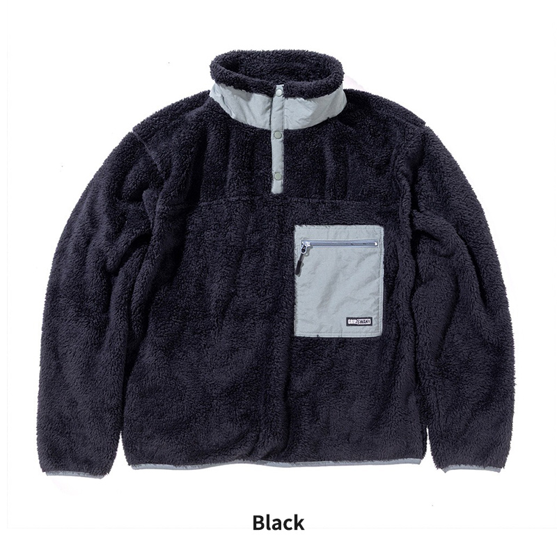 GRIP SWANY（グリップスワニー） メンズ ボア プルオーバー コーラル