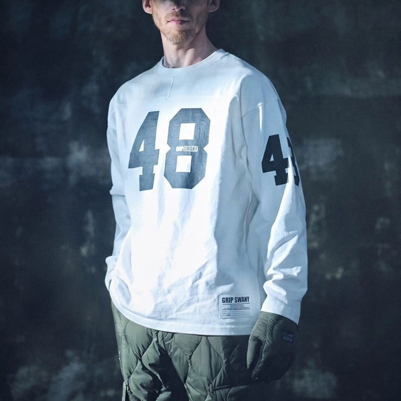 希少　SUR STREET WEAR フットボールシャツ GRIP SWANY（グリップスワニー） メンズ フットボールシャツ 長袖T