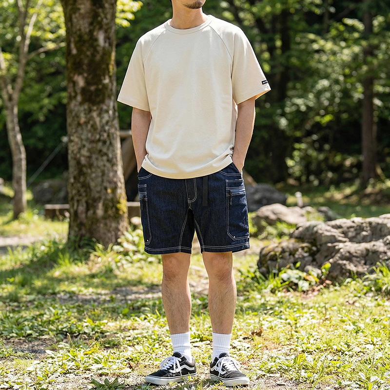 glance tokyo デニムショートパンツS GRIP SWANY（グリップスワニー） メンズ 軽量 デニムショートパンツ