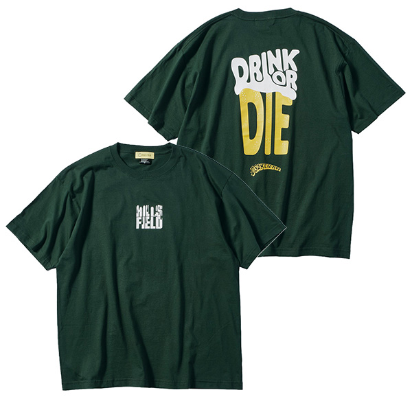 ヒルズフィールド メンズ 半袖Tシャツ HILLS FIELD ドリンク オア ダイ