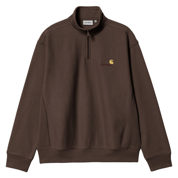 カーハート ダブリューアイピー Carhartt WIP HALF ZIP AMERICAN SCRIPT SWEATSHIRT メンズ ハーフジップ  トップス｜neo｜03