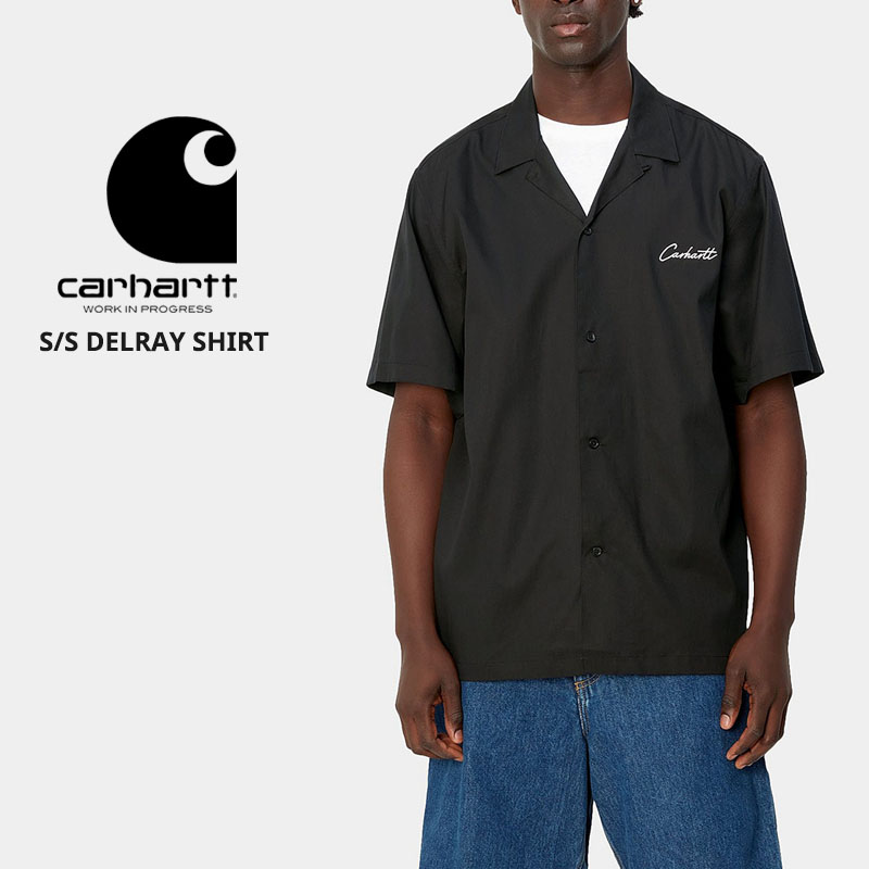 カーハート ボーリングシャツ ブラックピンク レーヨン carhartt WIP i031465_3.jpg