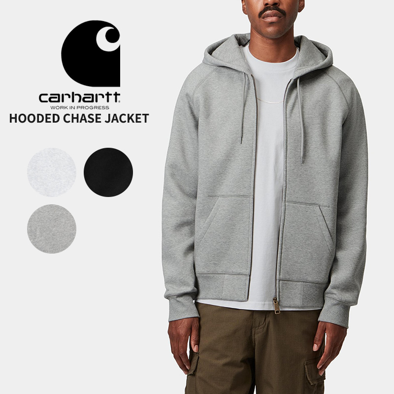 カーハート ダブリューアイピー メンズ スウェットジャケット Carhartt WIP フーデット チェイス ジャケット HOODED CHASE JACKET アウター パーカーワークウェア i033664