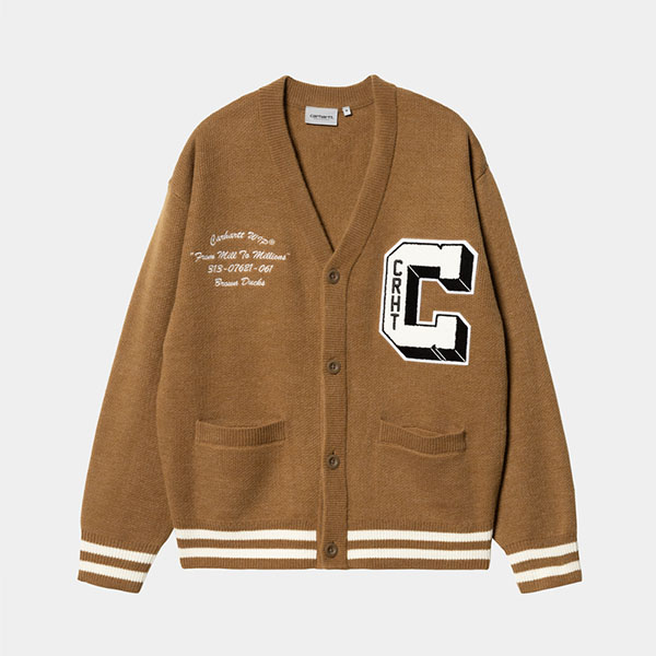 【並行輸入】カーハート ダブリューアイピー カーディガン ニット Carhartt WIP BROWN DUCKS CARDIGAN i033862 メンズ トップス ニットカーディガン Carhartt WIP 【並行輸入】カーハート ダブリューアイピー