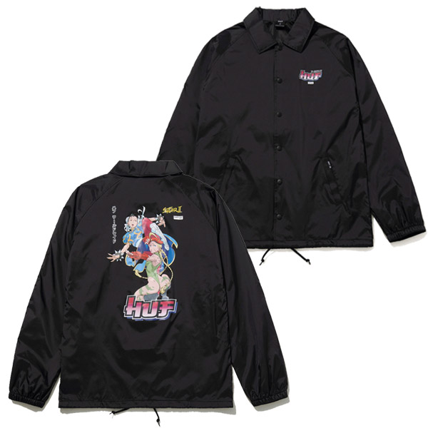 ハフ HUF CHUN-LI & CAMMY COACH JACKET コーチ ジャケット ストリートファイター 春麗 キャミィ アウター メンズ  [AA]