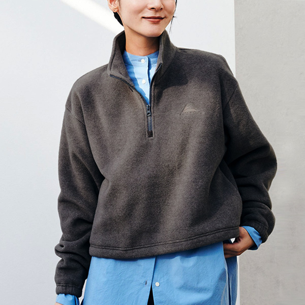 ケルティ レディース フリーストップス  KELTY パフリースクロップドハーフジップ Puff-leece Cropped Half Zip 防寒 秋冬 アウトドア KE25212065 KELTY（ケルティ） レディース フリーストップス パフリースクロップド