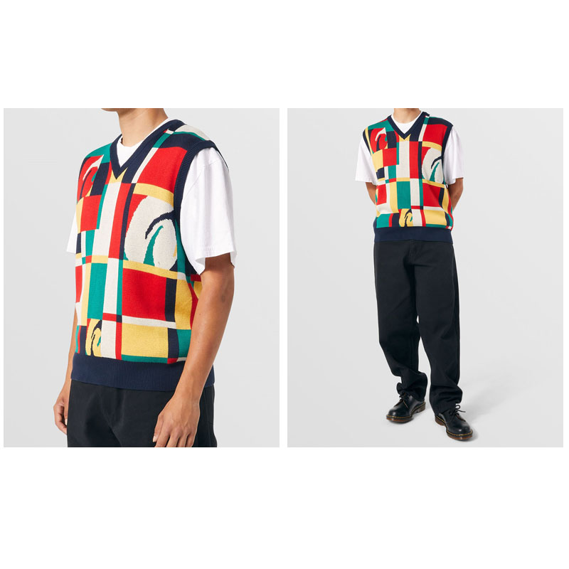 【並行輸入】ハフ HUF SLOANE SWEATER VEST ニットベスト セーター トップス 男性用 メンズ kn00386_4.jpg