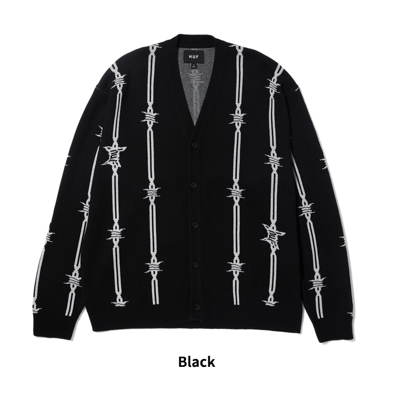 HUF（ハフ） 【並行輸入】ハフ HUF BARBED WIRE CARDIGAN トップス