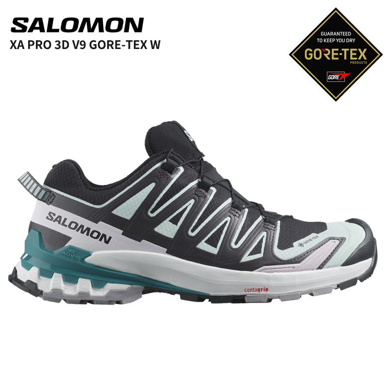 サロモン SALOMON XA PRO 3D V9 GORE-TEX W Black / Bleached Aqua / Harbor Blue  レディース 女性 トレイルランニングシューズ スニーカー : l47119100 : Neo Globe Yahoo!店 - 通販 -  Yahoo!ショッピング