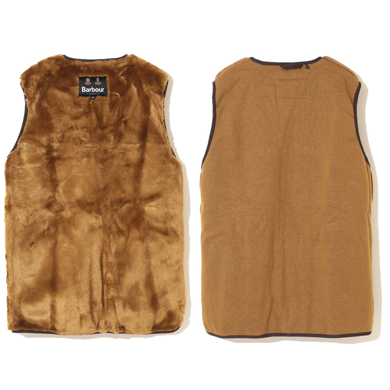 バブアー Barbour SL FUR LINER フロントジップ ファー ライナー ベスト スリムフィット メンズ インナーアウター Barbour バブアー SL FUR LINER フロントジップ ファー ライナー