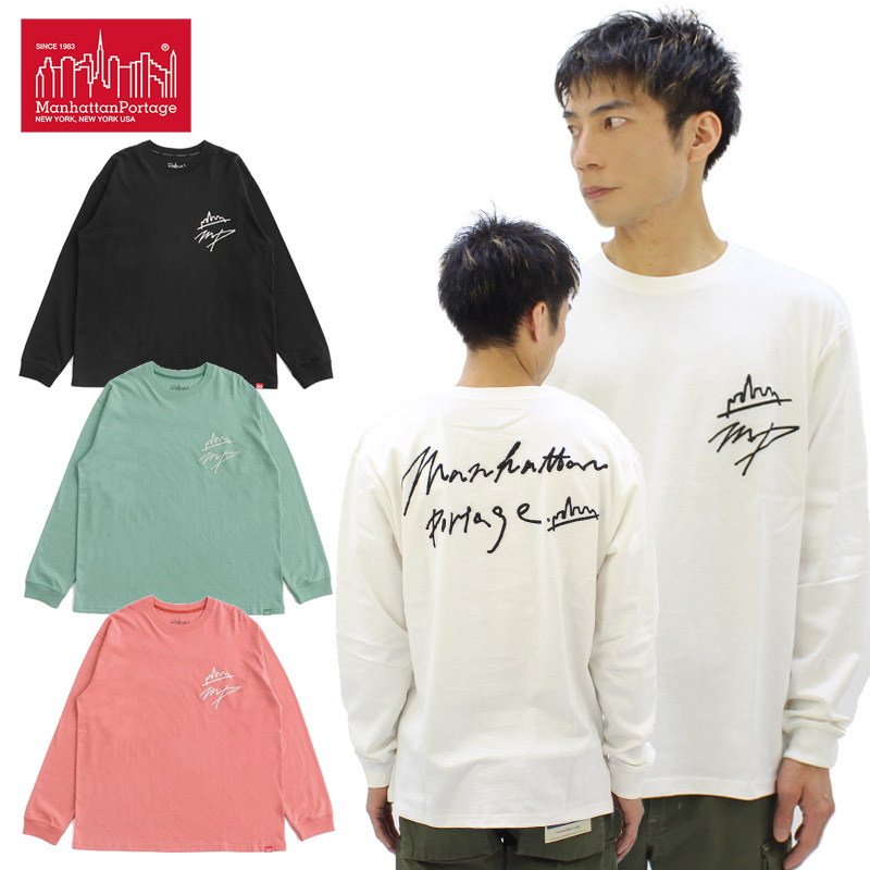 マンハッタン ポーテージ Manhattan Portage Long Sleeve Print T