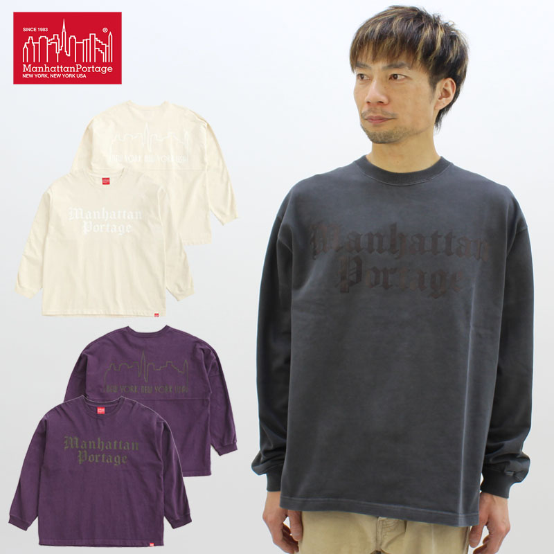 マンハッタン ポーテージ Manhattan Portage L/S Print T-Shirt 長袖 T