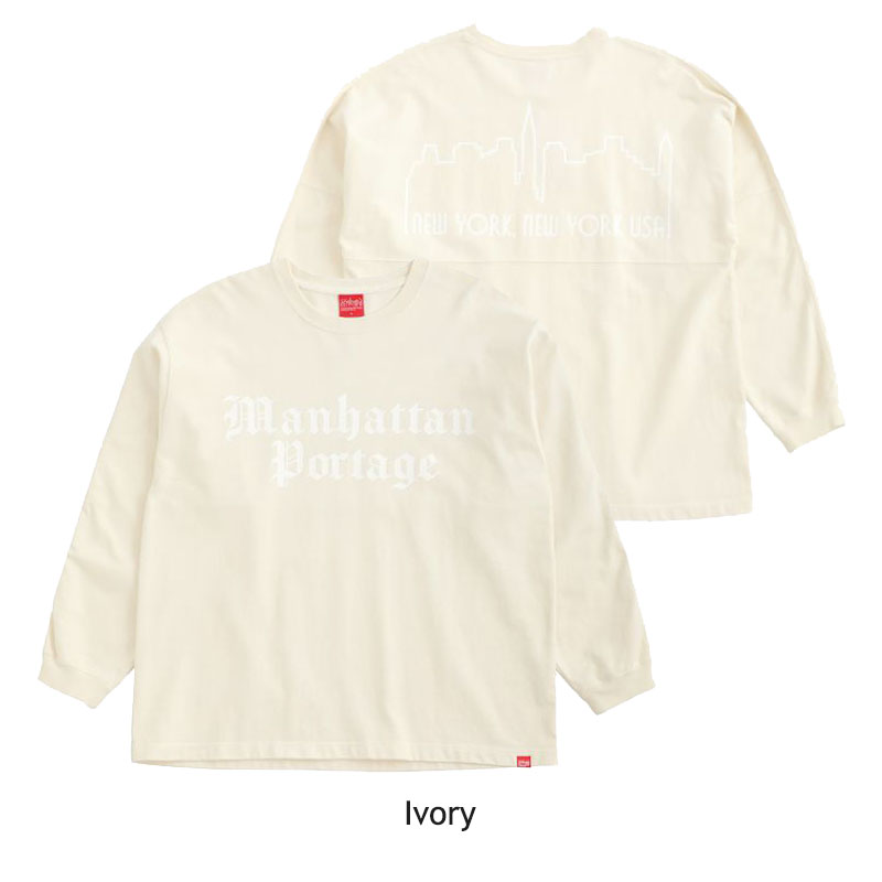 希少 人気 Manhattan Portage L/S T-Shirt Technics ロング　Tシャツ muro 藤原ヒロシ 野村訓市 ブラック　Mサイズ Manhattan Portage（マンハッタンポーテージ）の「L/S Print T