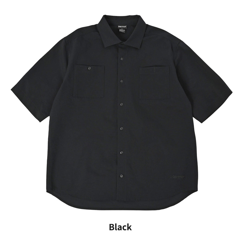 送料無料4★Marmot★マーモット Eldridge 半袖シャツ size:M ピカンテ Marmot マーモット メンズ ストレッチ 半袖シャツ 通気性 MARMOT