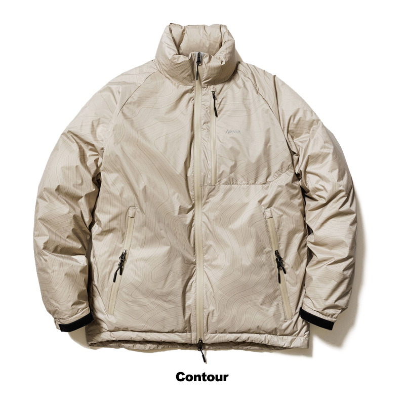ナンガ NANGA AURORA STAND COLLAR DOWN JACKET 等高線