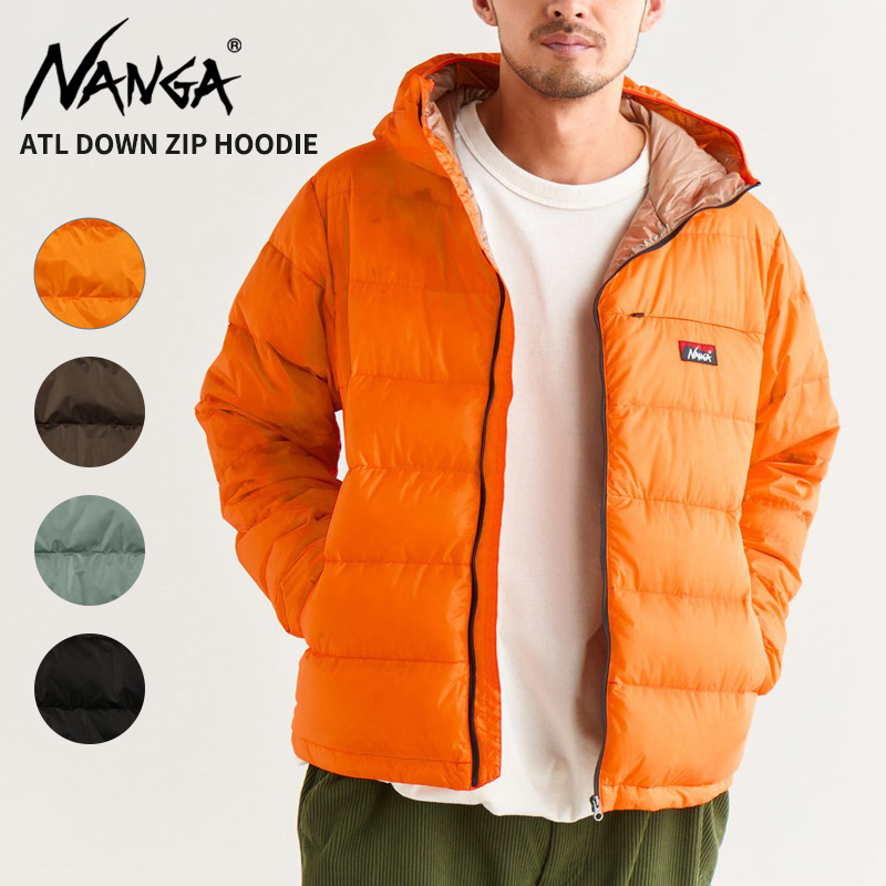 NANGA（ナンガ） メンズ 薄手 ダウンジップパーカー ATLダウン ジップ