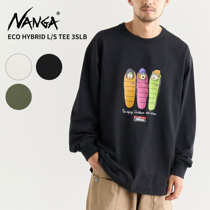なべさん!!5/3セミドライ レディース NANGA ナンガ Tシャツ メンズ 長袖Tシャツ レディース エコ