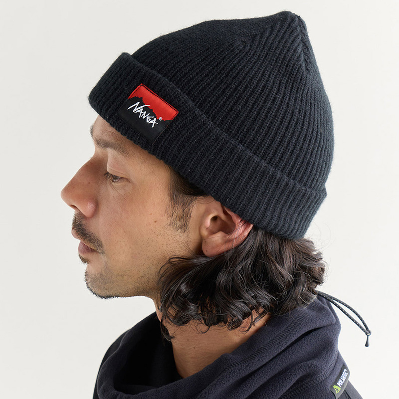 NANGA（ナンガ） メンズ ニットキャップ レディース ボックスロゴ