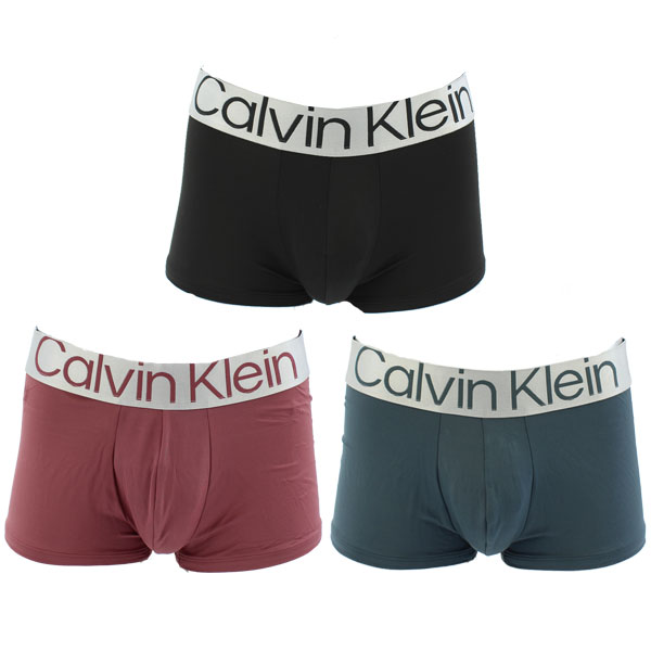 カルバンクライン Calvin Klein 3枚組 スティール マイクロ ローライズ トランク ボクサーパンツ 3枚セット アンダーウェア メンズ 男性下着[AA]｜neo｜02