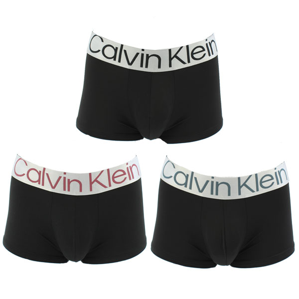 カルバンクライン Calvin Klein 3枚組 スティール マイクロ ローライズ トランク ボクサーパンツ 3枚セット アンダーウェア メンズ 男性下着[AA]｜neo｜03