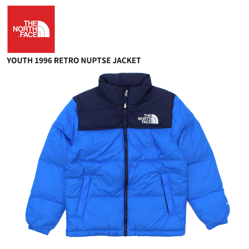 USA企画105ノースフェイス子供キッズ550ブルー青ヌプシダウンジャケット THE NORTH FACE 【並行輸入】ザ・ノース フェイス Youth 1996