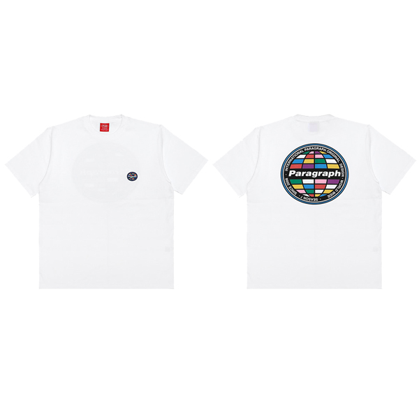 Paragraph パラグラフ paragraph MULTI EARTH LOGO T-SHIRT NO