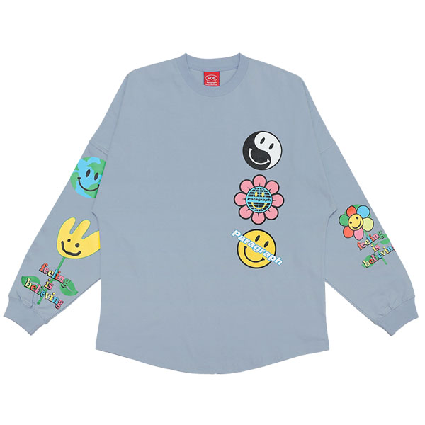 パラグラフ paragraph FLOWER SMILE LONG SLEEVE T-SHIRT NO.009/NO.9