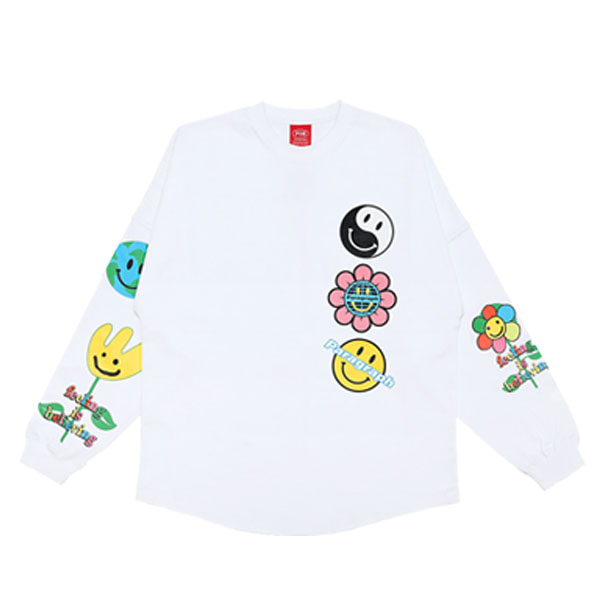 パラグラフ paragraph FLOWER SMILE LONG SLEEVE T-SHIRT NO.009/NO.9