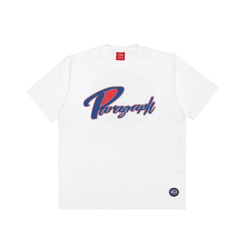 パラグラフ paragraph RED STROKE T-SHIRT NO.011/NO.11 ロゴ 半袖T