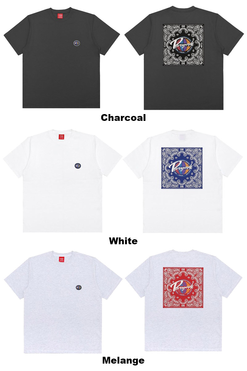 パラグラフ paragraph PAISLEY LOGO T-SHIRT NO.013/NO.13 ペイズリー