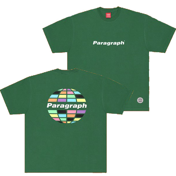 パラグラフ paragraph NEON EARTH LOGO T-SHIRT NO.044/NO.44 ネオン アース ロゴ Tシャツ 半袖 メンズ  レディース カットソー [AA] : no-044 : Neo Globe Yahoo!店 - 通販 - Yahoo!ショッピング