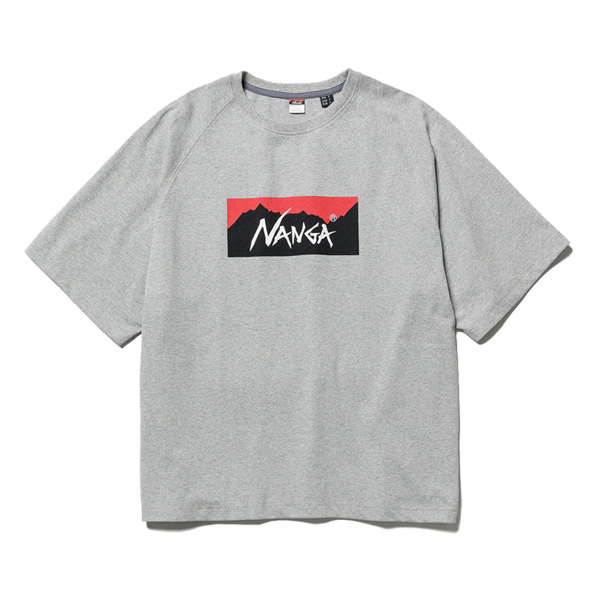 NANGA ナンガ 半袖Tシャツ ECO HYBRID BOX LOGO LOOSE FIT TEE