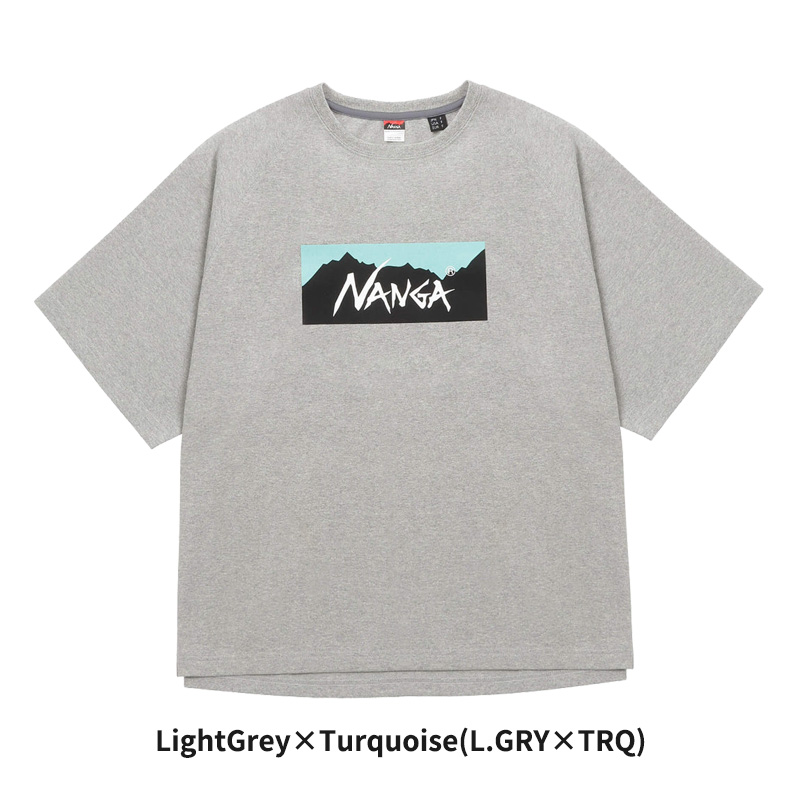 NANGA ナンガ 半袖Tシャツ ECO HYBRID BOX LOGO LOOSE FIT TEE