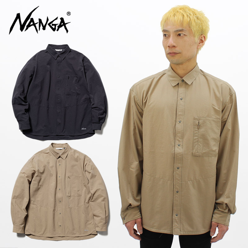 ナンガ NANGA AIR CLOTH COMFY L/S SHIRT エアクロスコンフィ