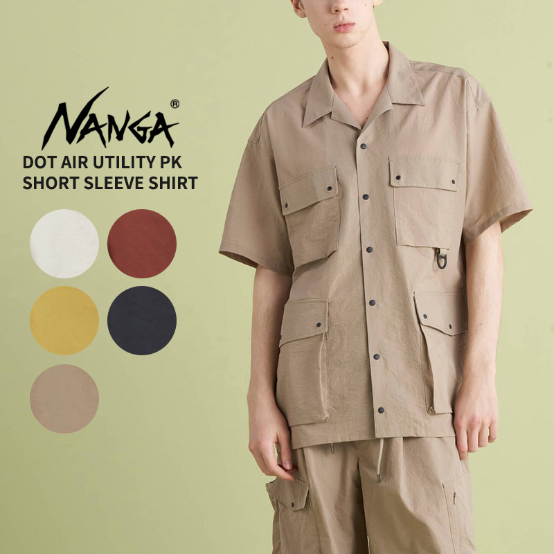 NANGA（ナンガ） 半袖シャツ ドットエア ユーティリティーポケット