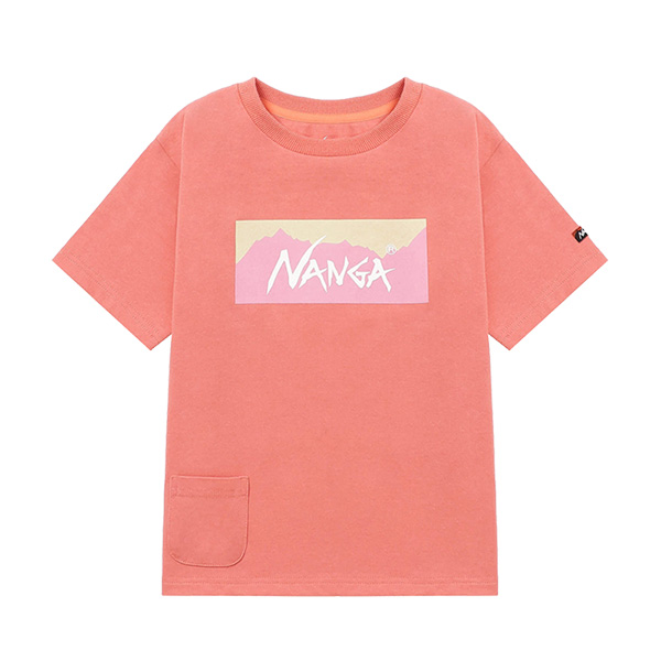 ナンガ NANGA 半袖Tシャツ ECO HYBRID BOX LOGO KIDS TEE エコ