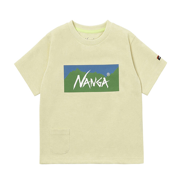 ナンガ NANGA 半袖Tシャツ ECO HYBRID BOX LOGO KIDS TEE エコ
