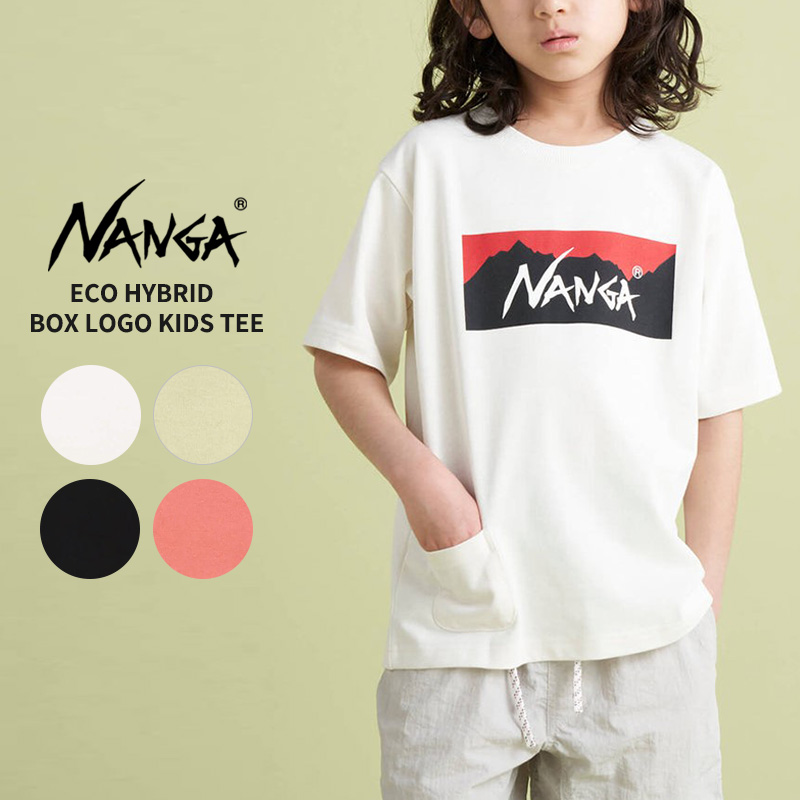 ナンガ NANGA 半袖Tシャツ ECO HYBRID BOX LOGO KIDS TEE エコ
