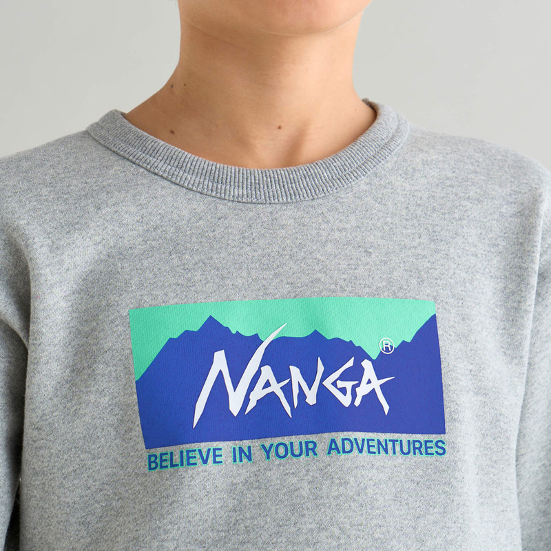 ナンガ キッズ トレーナー NANGA エコハイブリッド ボックスロゴ