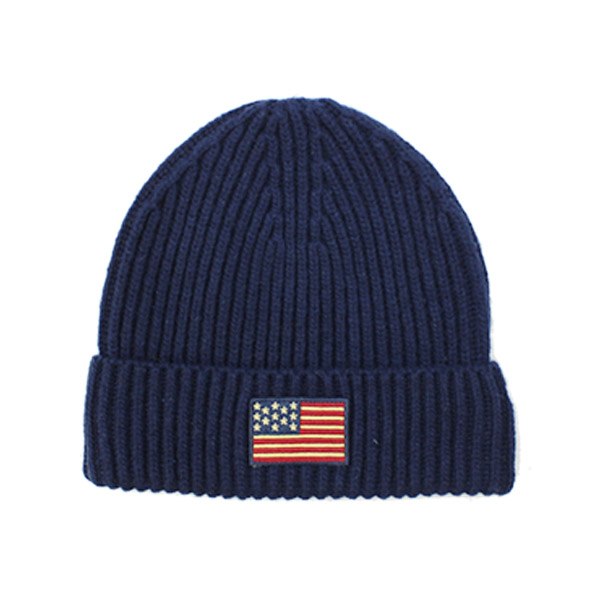 ラルフローレン Ralph Lauren American Flag Cuff Hat  ニット帽 ...