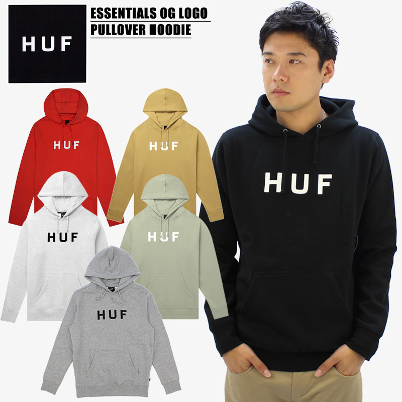 Huf og logo pullover hoodie best sale