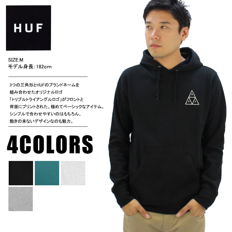 HUF 【並行輸入】ハフ HUF) TRIPLE TRIANGLE PULLOVER HOODIE